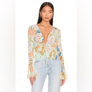 Free People Of Paradise Top‎ in Mint Combo | REVOLVE | Size Small